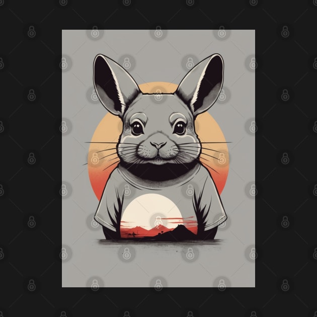 Chinchilla 4 - Japanese Retro Art by nextpensive