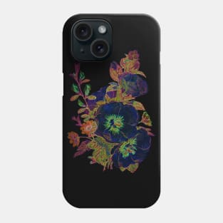 Black Panther Art - Glowing Flowers in the Dark 10 Phone Case