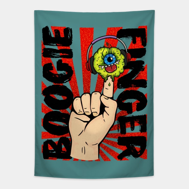 Boogie Finger! Tapestry by SunGraphicsLab