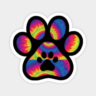 Cat feet Tie dye Magnet