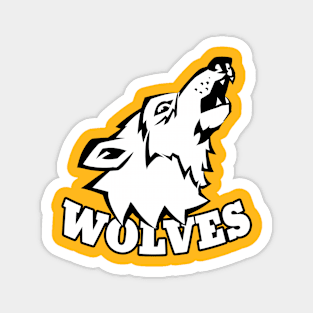 Wolves Mascot Magnet