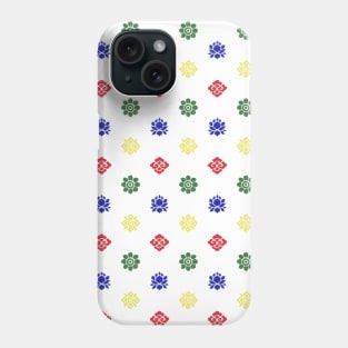 Tibetan Motif (Dots) - 5 Elements Palette Phone Case