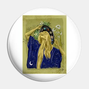 Moon Goddess Pin