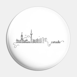 Canada City Signature Pin