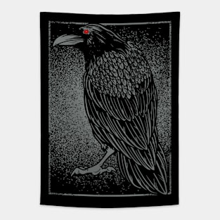 Dark Crow Stare Tapestry