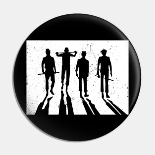 A Clockwork Orange Droogs Stencil Silhouette Pin