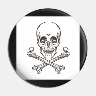 Skull and Bones Pin