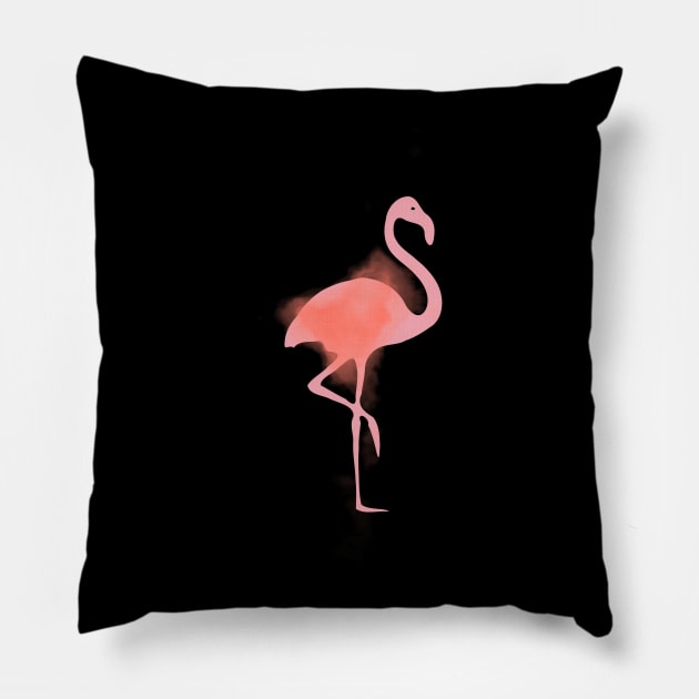 Pink Flamingo Pillow by bruxamagica