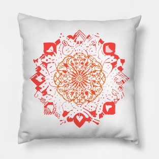 mandala Clamber Paint Pillow