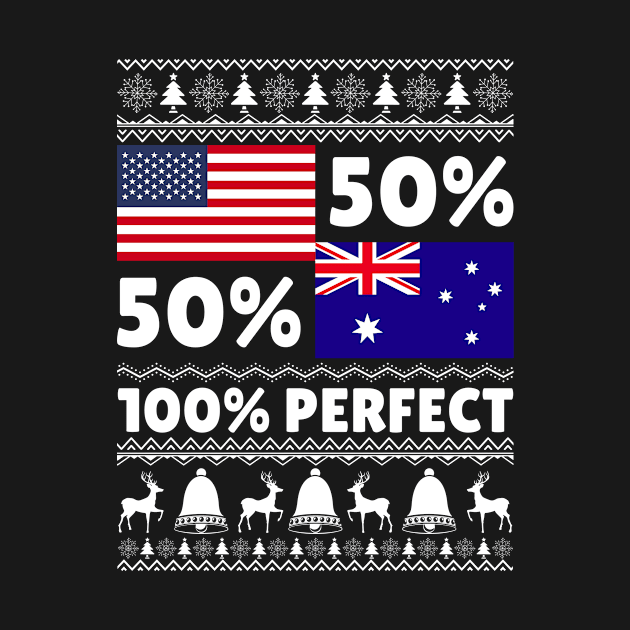 Australian American Flags Xmas Ugly Sweater by salizhonpczxtee