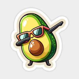 Cool Avocado Dab Magnet