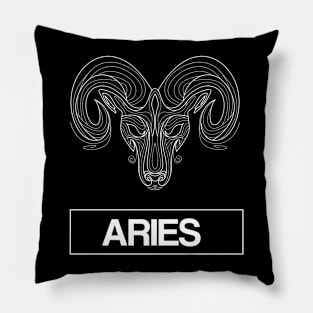 Aries Zodiac Constellation Pillow