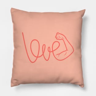 Love Is The Power (color version) Pillow