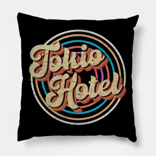 vintage circle line color Tokio Hotel Pillow