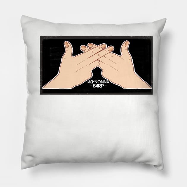 Wynonna Earp hand sign Pillow by sapb-artwork