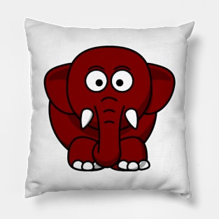 ❤️ Endangered Mammal Species, Cute Baby Elephant Pillow