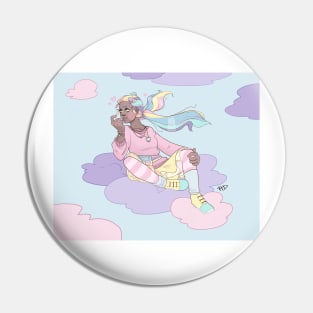 Pastel Clouds Pin