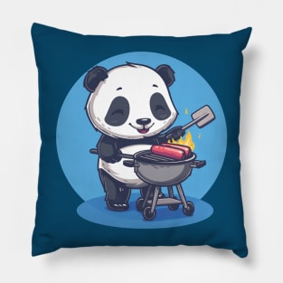 Barbeque Panda Likes the Meat Pillow