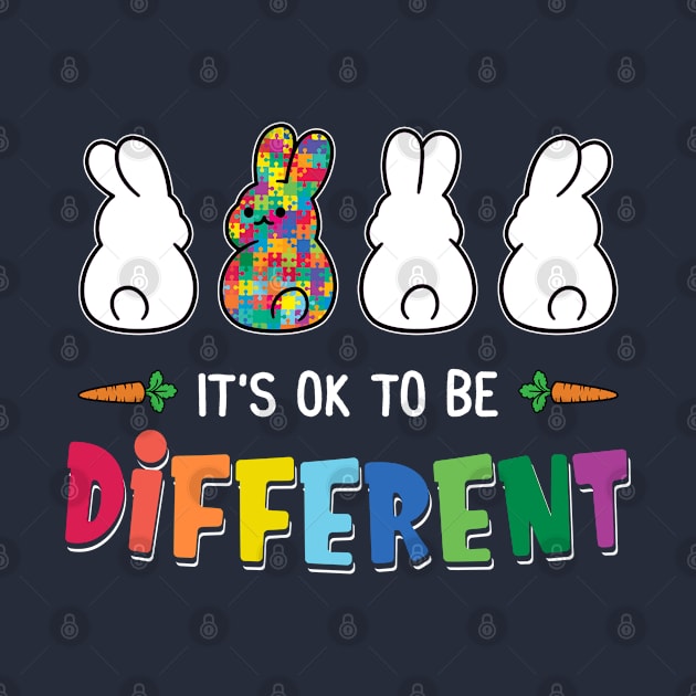 Cute Bunny It's Ok To Be Different by beelz