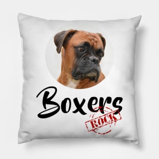 Boxers Rock! Pillow