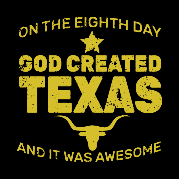 God Created Texas American by Zimmier