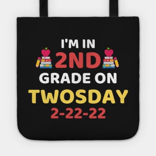 Funny It's My 2nd Grade On Twosday, Cute 2nd Twosday Grade, Numerology 2nd Grade Pop Design Gift Tote