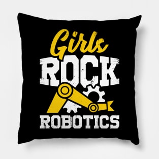 Robotics Engineering Girl Engineer Gift Pillow