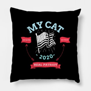 vote for my cat- elections 2020 Pillow