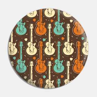 Retro Guitars Pin