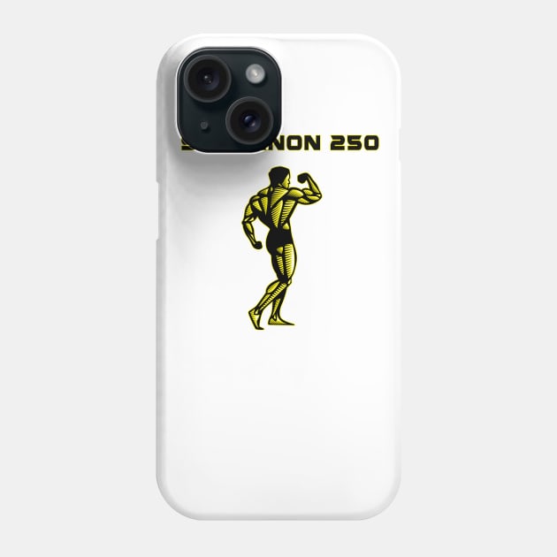 Sustanon 250 - Yellow Outline Phone Case by Roidula