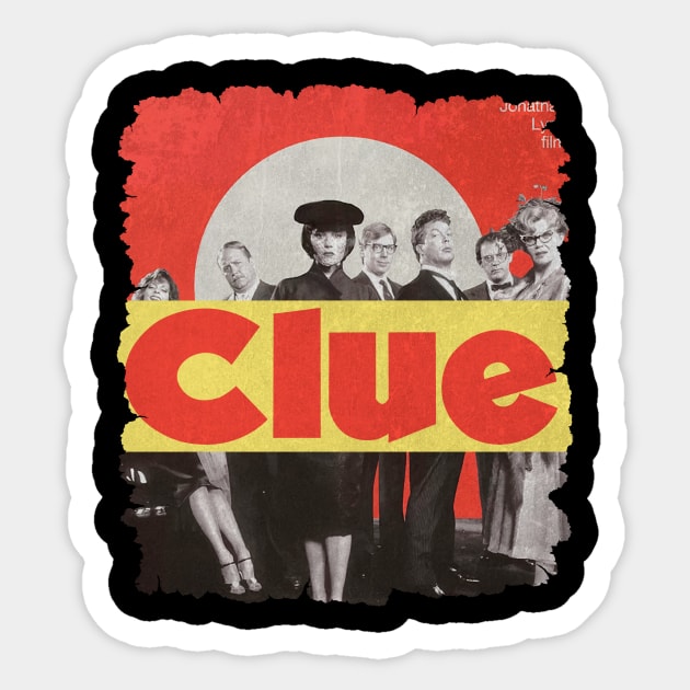 clue vintage Clue Sticker TeePublic