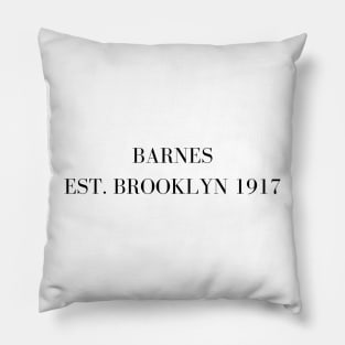 barnes est brooklyn 1917 version 2 Pillow