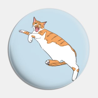 Big Orange Cat Meow Pin