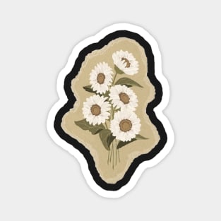 vintage flower sticker Magnet