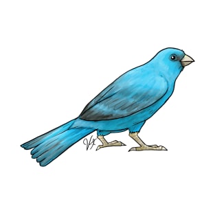 Bird - Canary - Blue T-Shirt