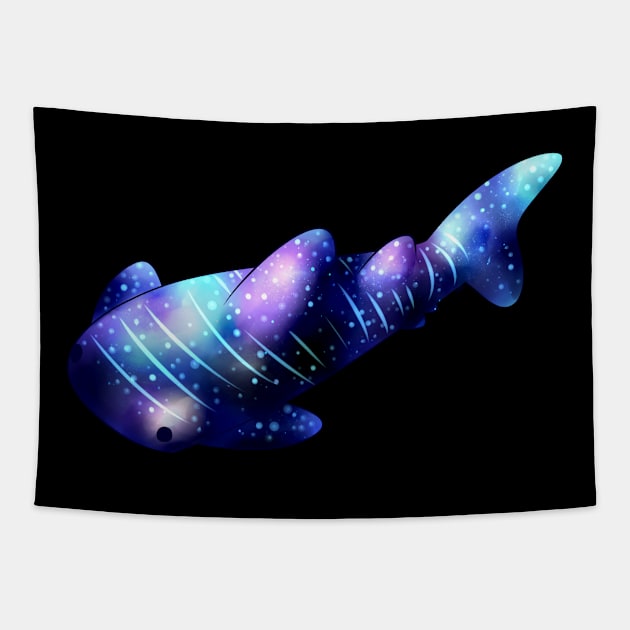 Galaxy Whale Shark Tapestry by piefanart