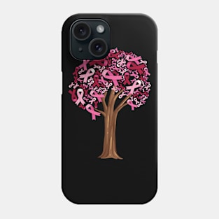 breast cancer awareness Tree Phone Case