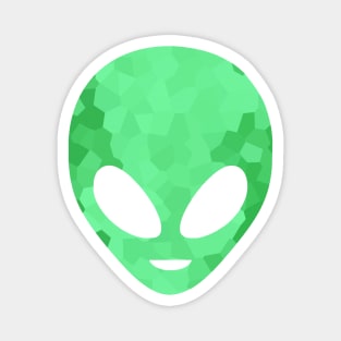 Green Alien Head Magnet