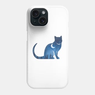 Double exposure cat Phone Case