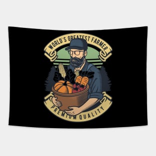 World Greatest Farmer, Vintage Retro Classic Tapestry