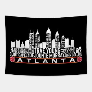 Atlanta Basketball Team 23 Player Roster, Atlanta City Skyline Tapestry