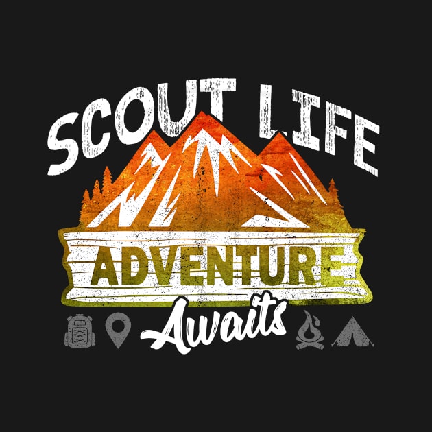 Scout Life Adventures Awaits Scouting Camping Camper by Zone32