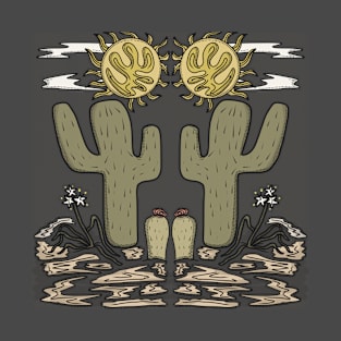 Symmetrical Desert Scene T-Shirt