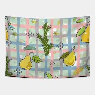 Pear and Cactus Tapestry