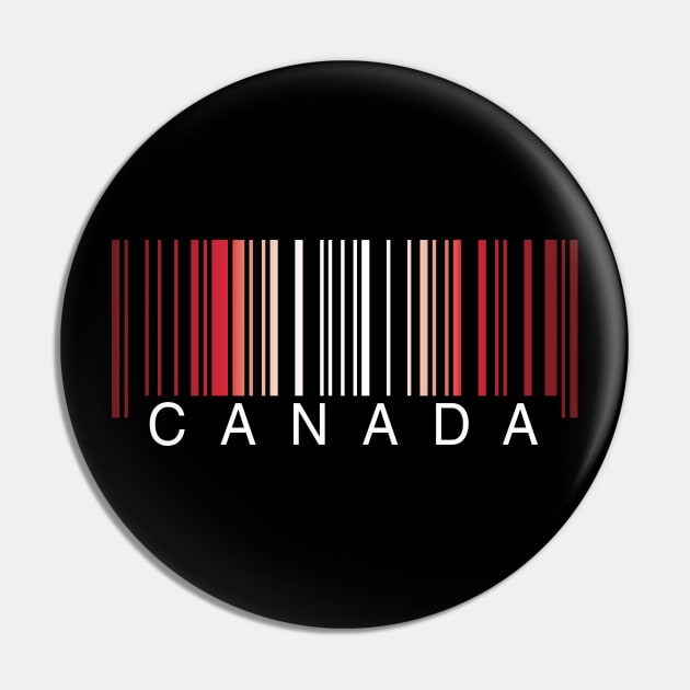 Canada flag colors barcode Pin by Finji