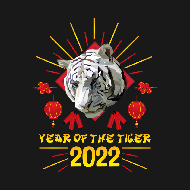 Good Luck Zodiac Happy Chinese New Year of the Tiger 2022 by jodotodesign