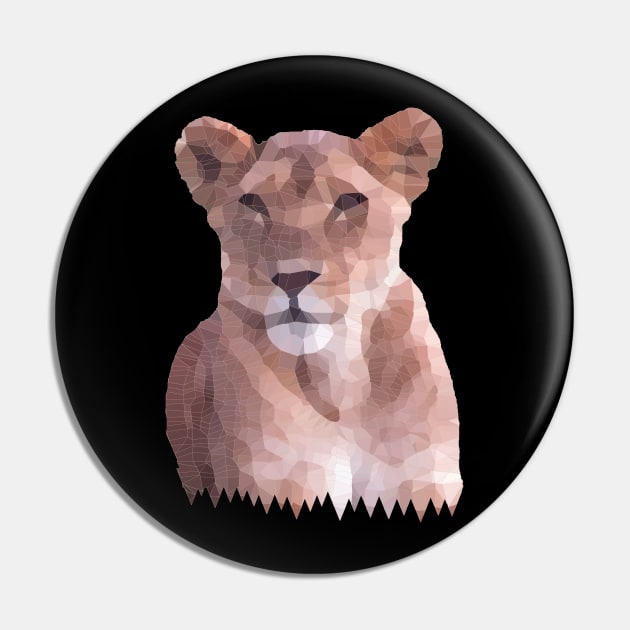 Lioness - BigCat -Africa Pin by T-SHIRTS UND MEHR