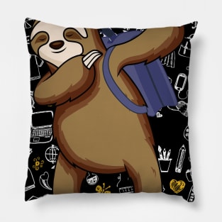 Dabbing Into 3rd Grade Sloth Shirt Back To School Gifts Pillow