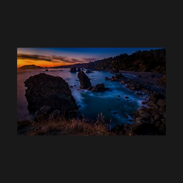 Sunset at a Rocky Northern California Beach by JeffreySchwartz