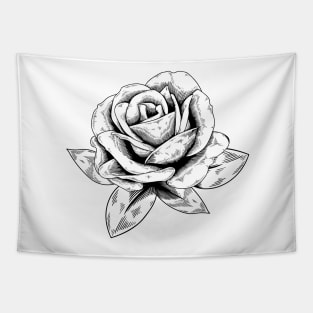 Rose Drawing Tapestry